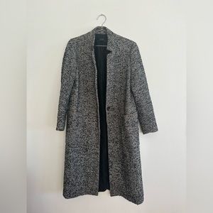Herringbone Long Peacoat